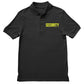 Men's Security Polo Shirt Black Neon Front Back Print Mens Tee Staff Event Uniform