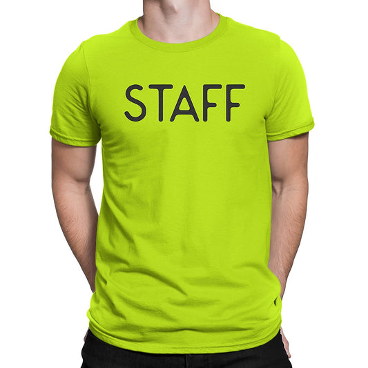 Staff Neon Tee Screen Printed T-Shirt Style 2