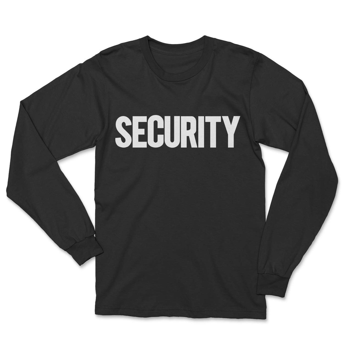Men's Long Sleeve Security T-Shirt Bright & Bold Screen Printed