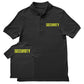 Security Polo Shirt Distressed Front Back Print Mens Tee Staff Event Uniform Bouncer Screen Printed