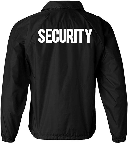 Men's Security Windbreaker Jacket Coat