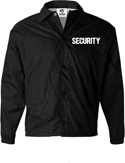 Men's Security Windbreaker Jacket Coat