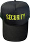 Security Baseball Hat Embroidered USA Recycled Cotton Mesh Trucker Cap
